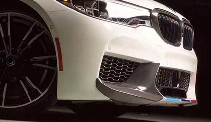 BMW 5 SERIES G30 G31 2015+ FRONT BUMPER SPLITTER GLOSSY BLACK MUSTACHE