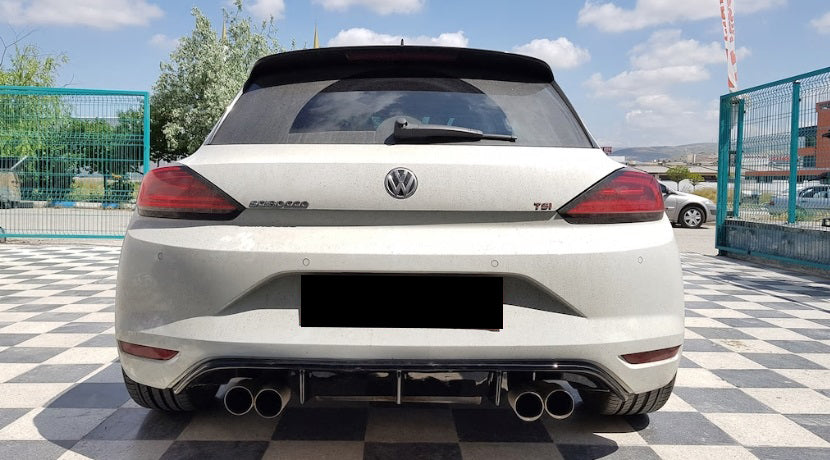 VW SCIROCCO 2015-2017 DIFFUSORE SOTTO PARAURTI POSTERIORE LOOK RLINE