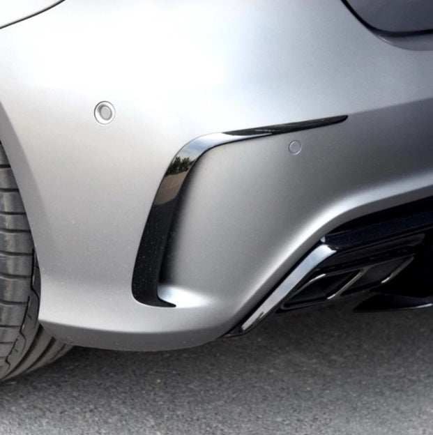 MERCEDES A-CLASS W176 2012-2018 REAR BUMPER MOULDINGS AMG LOOK 3M