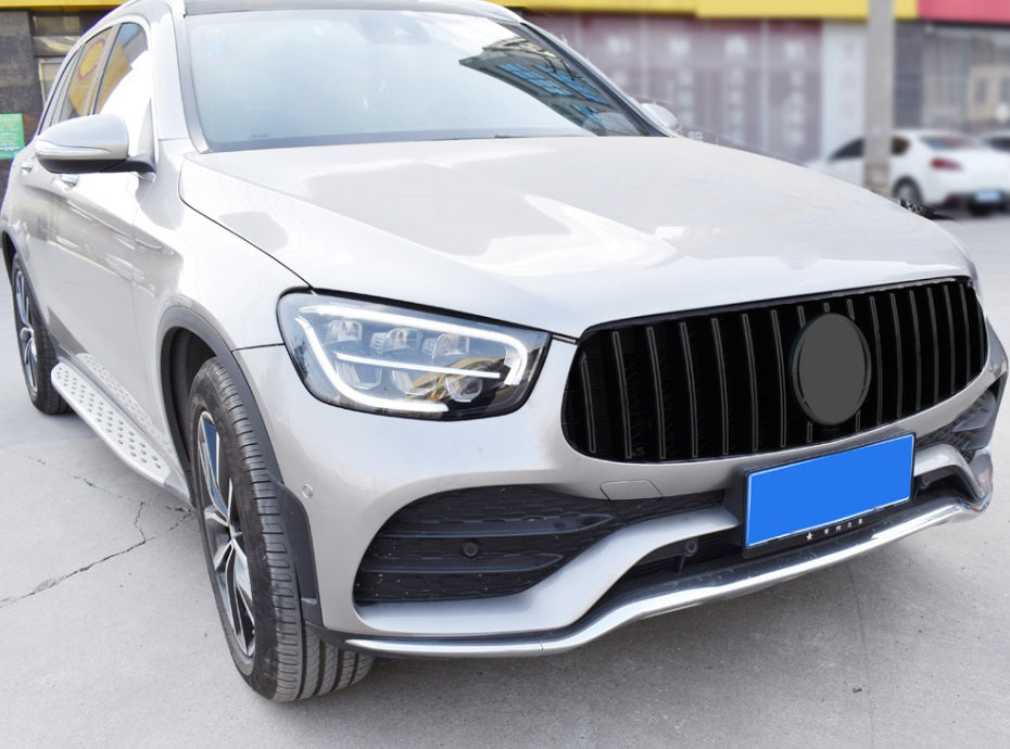 GRIGLIA ANTERIORE MERCEDES GLC C253 X253 2019+ FACELIFT PROFILI NERI