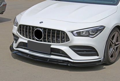 MERCEDES CLA W118 X118 AMG FRONT BUMPER SPLITTER GLOSS BLACK AMG LOOK
