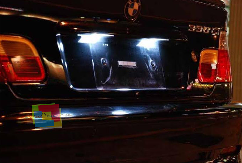 MERCEDES CLASSE E W203 SPORTCOUPE LUCI TARGA  SMD BIANCO QUALITA'  NO ERRORE