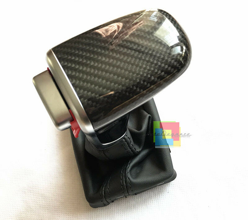 AUDI A3 8P 2008-2012 POMELLO DEL CAMBIO AUTOMATICO PELLE CARBON LOOK SLINE AUTOELEGANCERICAMBI