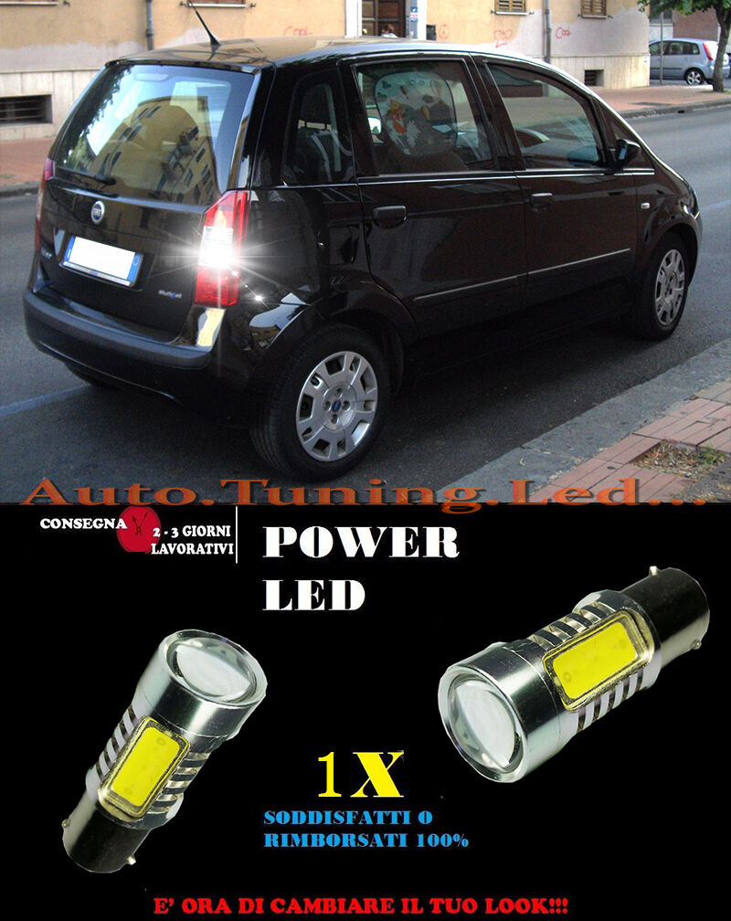 FIAT IDEA 6000K LAMPADA RETROMARCIA A LED P21W BA15S CANBUS NO ERROR