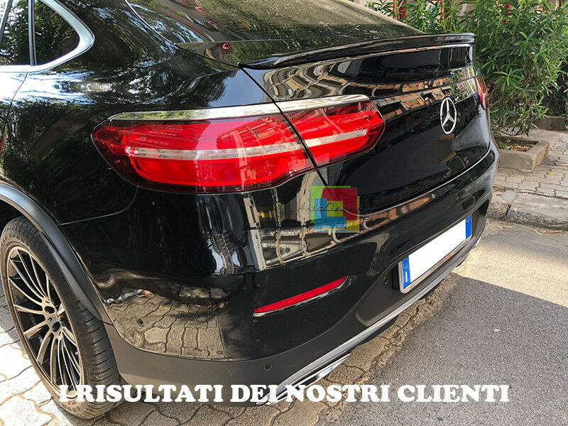 SPOILER POSTERIORE SUL COFANO PER MERCEDES GLC COUPE C253 2015 IN POI ABS AMG