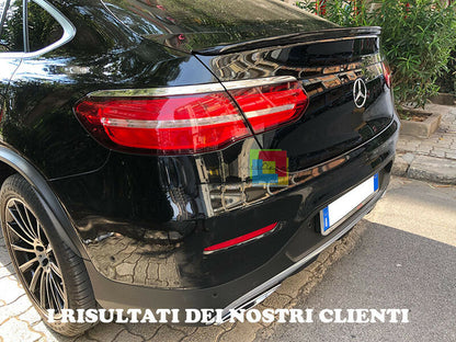SPOILER POSTERIORE SUL COFANO PER MERCEDES GLC COUPE C253 2015 IN POI ABS AMG