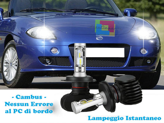LAMPADE ABBAGLIANTI LAMPEGGIO ISTANTANEO A LED FIAT BARCHETTA CREE