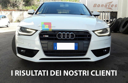 GRIGLIE FENDINEBBIA ALL BLACK DESIGN RS4 PER AUDI A4 B8 2012+ LIFT NIDO D&apos;APE