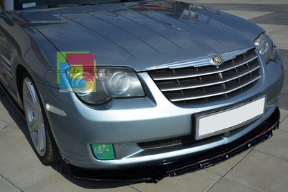 CHRYSLER CROSSFIRE SPLITTER PARAURTI ANTERIORE NERO LUCIDO LOOK RS AUTOELEGANCERICAMBI