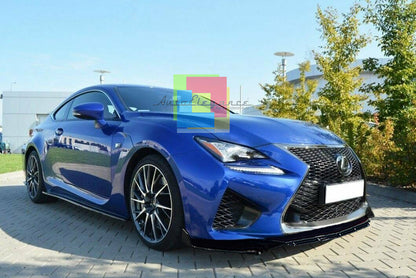 LEXUS RC F FRONT BUMPER SPLITTER GLOSS BLACK RS LOOK
