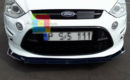 FORD S-MAX 2006-2014 GLOSS BLACK LIP UNDER BUMPER ABS RS DESIGN
