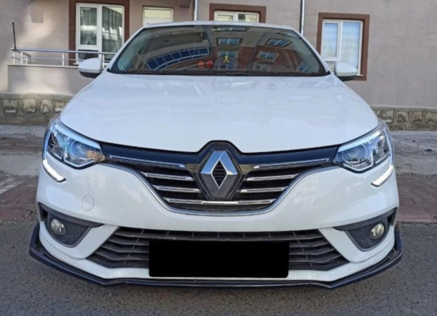 RENAULT MEGANE 4 2016+ SPLITTER SPOILER UNDER FRONT BUMPER ABS BLACK