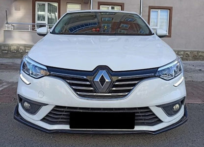 RENAULT MEGANE 4 2016+ SPLITTER SPOILER UNDER FRONT BUMPER ABS BLACK
