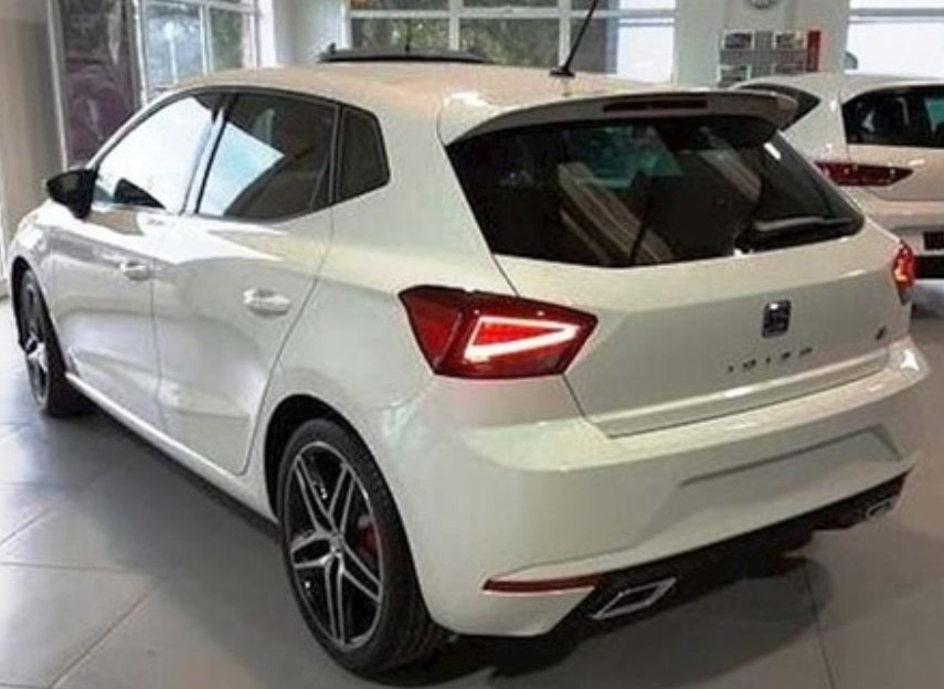 SEAT IBIZA 6F 2017+ DIFFUSORE POSTERIORE FR LOOK NERO ABS SPORTIVO .-.