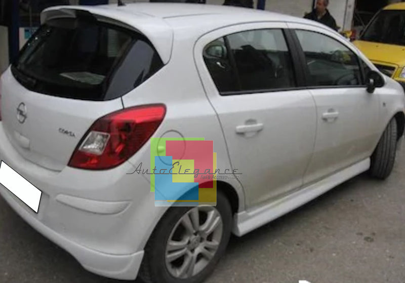 ⭐0903 SIDE SKIRTS SUITABLE FOR OPEL CORSA D 5 DOORS 2006-2014 LOOK OPC ABS⭐