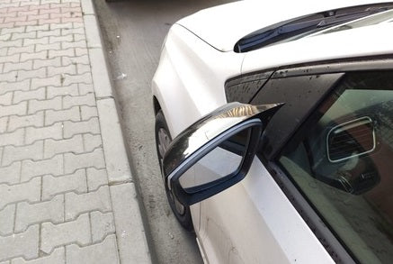 CALOTTE ADESIVE SPECCHI VW POLO 6R 6C SPECCHIETTI RETROVISORI NERO LUCIDO AUTOELEGANCERICAMBI