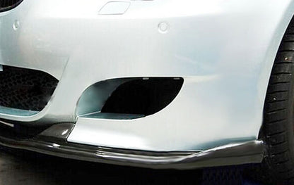 UNDER BUMPER FOR BMW 5 SERIES E60 E61 M5 FRONT SPLITTER ABS GLOSS BLACK