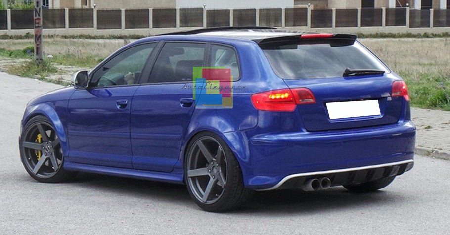 SPOILER POSTERIORE TETTO AUDI A3 8P 05-12 SPORTBACK LOOK RS3 IN ABS NEW