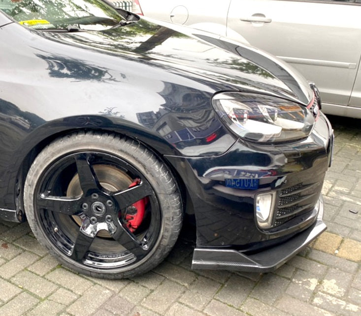 UNDER FRONT BUMPER VW GOLF 6 VI ABS CARBON SPLITTER