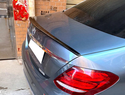 MERCEDES E-CLASS W213 2016+ AMG LOOK GLOSS BLACK REAR HOOD SPOILER