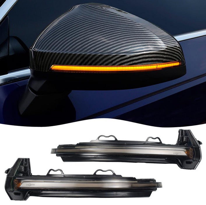 AUDI A4 B9 8W 2017+ FRECCIA LED DINAMICA PER SPECCHI LATERALI LOOK FUME AUTOELEGANCERICAMBI