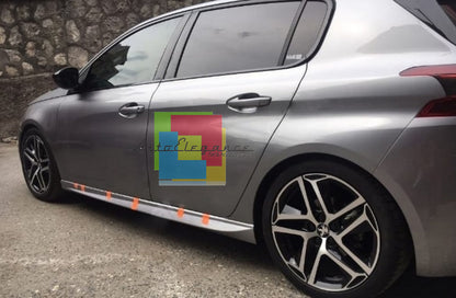 GT LINE SIDE DOOR SKIRTS FOR PEUGEOT 308 II 5 DOORS 2013+ ABS SIDE SKIRTS