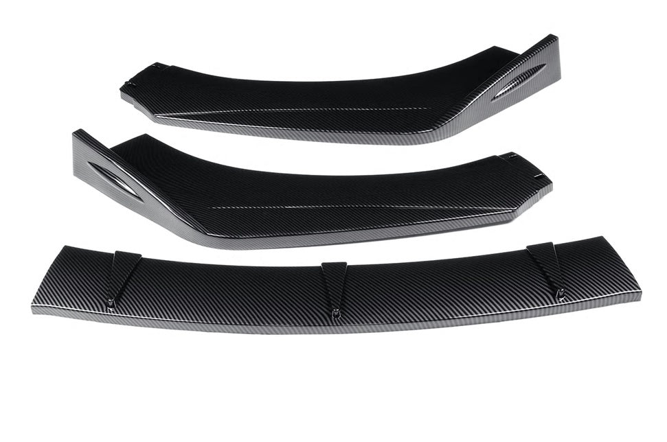 AUDI TT 8J 2006-2014 LAMA SOTTO PARAURTI ANTERIORE SPLITTER ABS CARBON LOOK RS AUTOELEGANCERICAMBI