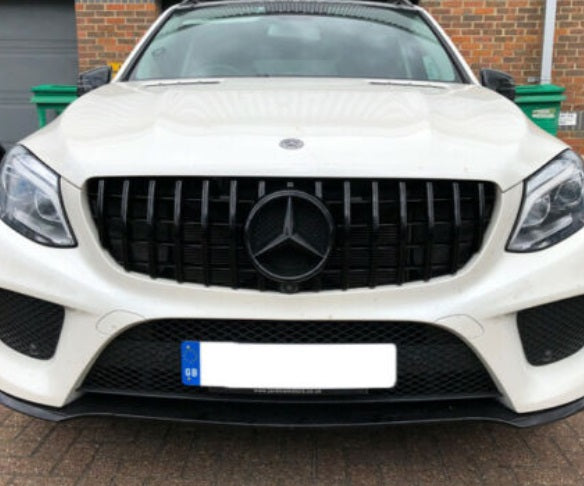 MERCEDES GLE W166 SUV 2015-2018 AMG FRONT GRILLE GLOSS BLACK