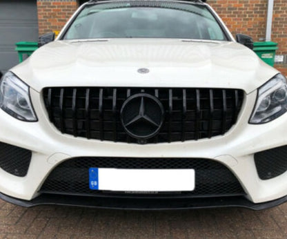 MERCEDES GLE W166 SUV 2015-2018 AMG FRONT GRILLE GLOSS BLACK