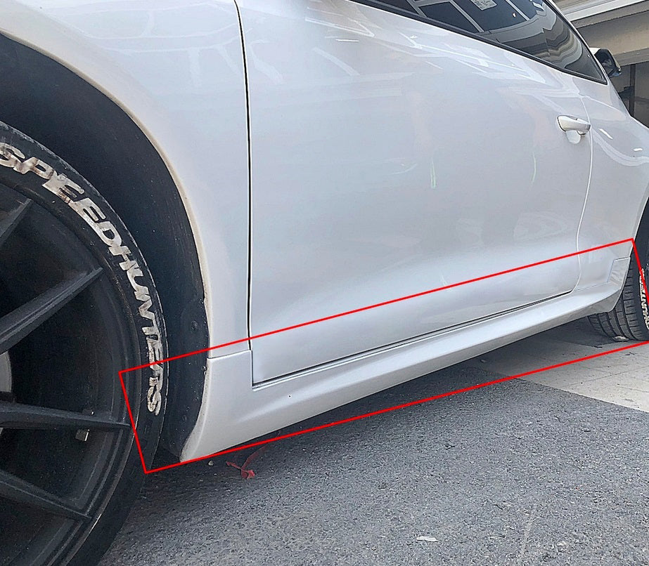 ⭐MINIGONNE LATERALI PER VW SCIROCCO DAL 2008+ SPOILER SOTTO PORTA ABS LOOK RLINE
