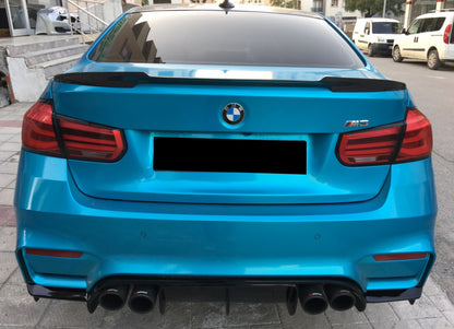 DIFFUSORE POSTERIORE BMW SERIE 3 F30 M3 SOTTO PARAURTI NERO + SPLITTER LATO 0141