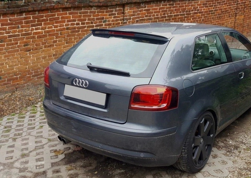 AUDI A3 8P 3 / 5 PORTE ALA AGGIUNTIVA SPOILER TETTO SPORTIVO ABS NERO LUCIDO AUTOELEGANCERICAMBI