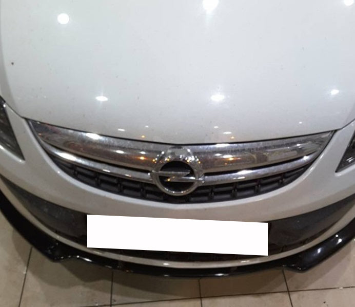 OPEL CORSA D LAMA SOTTO PARAURTI ANTERIORE IN ABS LOOK SPORTIVO NERO