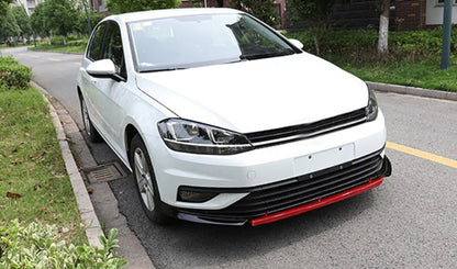 VW GOLF 7.5 2017+ LIFT SOTTO PARAURTI ANTERIORE SPLITTER PROFILO ROSSO LAMA