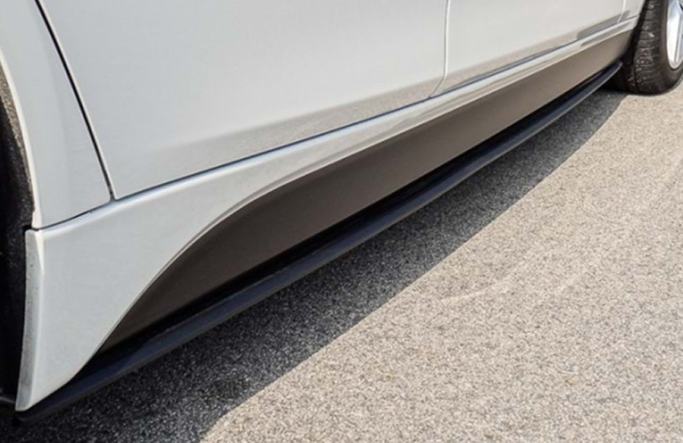FLAPS SOTTO MINIGONNE LATERALI BMW SERIE 5 F10 F11 ABS NERO LUCIDO 0114