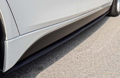 FLAPS SOTTO MINIGONNE LATERALI BMW SERIE 5 F10 F11 ABS NERO LUCIDO 0114