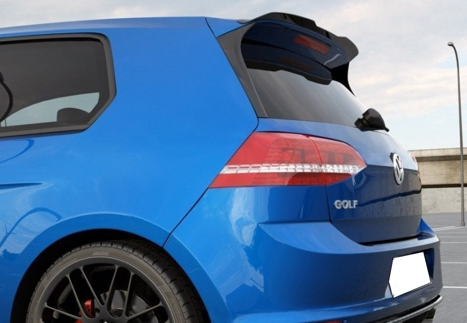 VW GOLF 7 VII GTI RLINE SPOILER POSTERIORE TETTO AGGIUNTIVA ALA NERO LUCIDO 0039