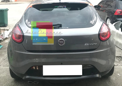 FIAT BRAVO II 2007+ SPOILER POSTERIORE SUL TETTO LOOK SPORT IN ABS NERO LUCIDO