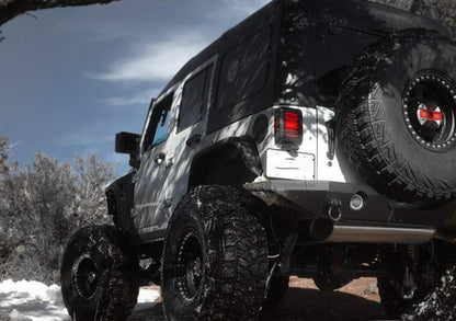 JEEP WRANGLER JK 2007-2016 PAIR OF FULL LED SMOKED REAR LIGHTS