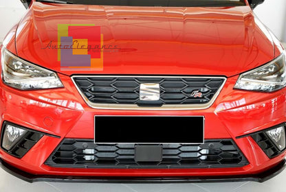 SEAT IBIZA KJ1 6F 2017+ ABS SPLITTER FRONT BUMPER SPOILER BLACK