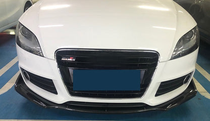 AUDI TT 8J LAMA SOTTO PARAURTI ANTERIORE ABS CARBON LOOK SPLITTER AUTOELEGANCERICAMBI