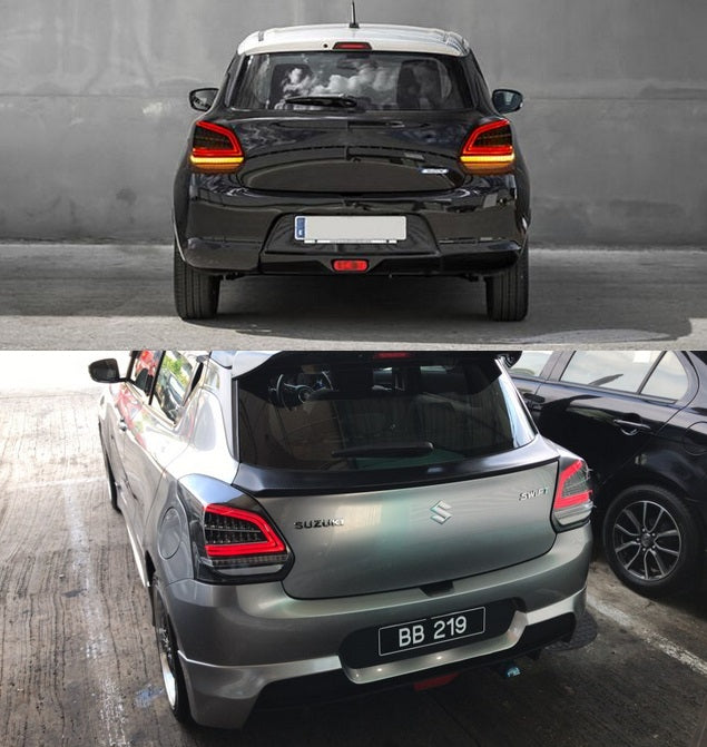 SUZUKI SWIFT V 2018+ FULL LED RED REAR LIGHTS DYNAMIC INDICATORS
