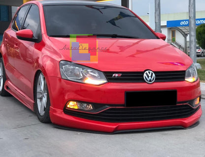 VW POLO 6R 6C 09-17 SPOILER SIDE SKIRTS ABS SPORT LOOK ABS R