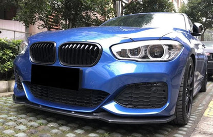 BMW SERIE 1 F20 F21 2015-2019 SPLITTER SOTTO PARAURTI ANTERIORE NERO LUCIDO AUTOELEGANCERICAMBI