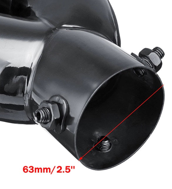 BMW SERIE 1 F20 F21 TERMINALI DI SCARICO ACCIAIO INOX NERO LUCIDO M1 AUTOELEGANCERICAMBI