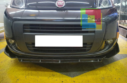 FIAT QUBO FRONT BUMPER SPLITTER GLOSSY BLACK SPORTY LOOK