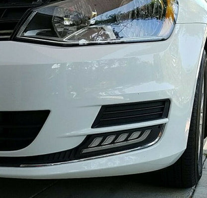 VW GOLF 7 VII 2012-2016 GRIGLIE DIURNE DAYTIME DRL CON FRECCE LED