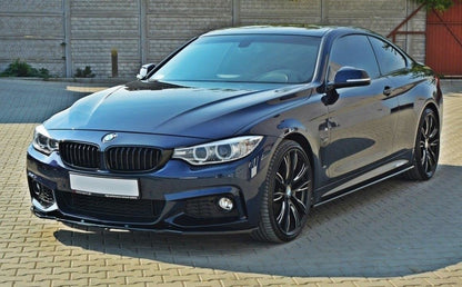 FLAPS UNDER SIDE SKIRTS BMW 4 SERIES F32 F33 F36 ABS GLOSS BLACK 0070