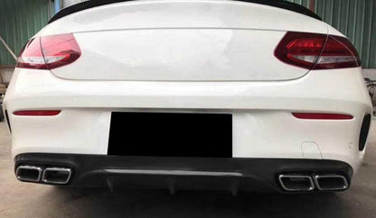 MERCEDES C C205 A205 2014-2019 REAR DIFFUSER ABS AND AMG TIPPER C63 -
