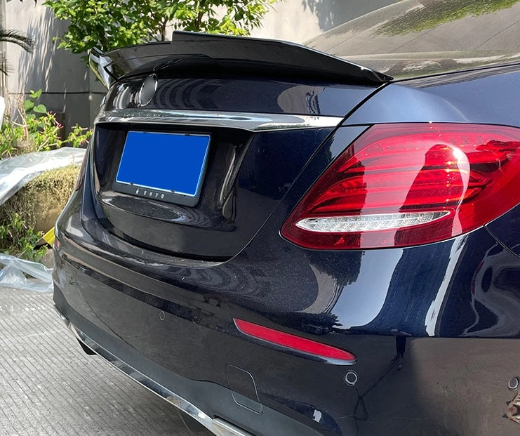MERCEDES E-CLASS W213 2016-2021 AMG ABS GLOSS BLACK REAR BONNET SPOILER